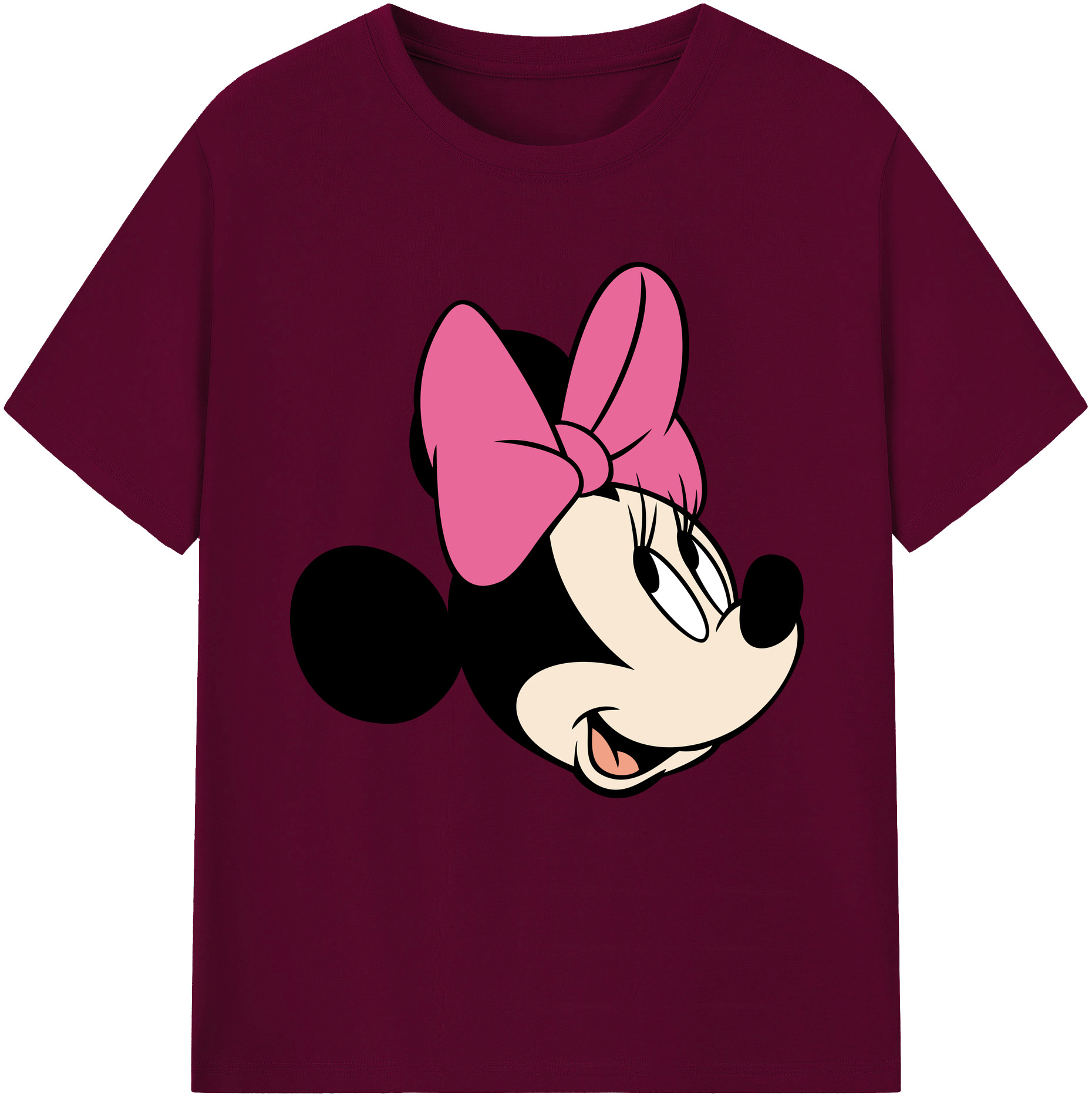 （画像用） ミッキーマウス Mickey Mouse レディースカジュアルプリントTシャツ（綿100％）